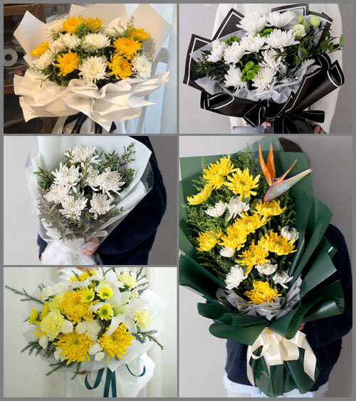 山东青岛平度市蓼兰镇大荆栾庄村白事花束代送
